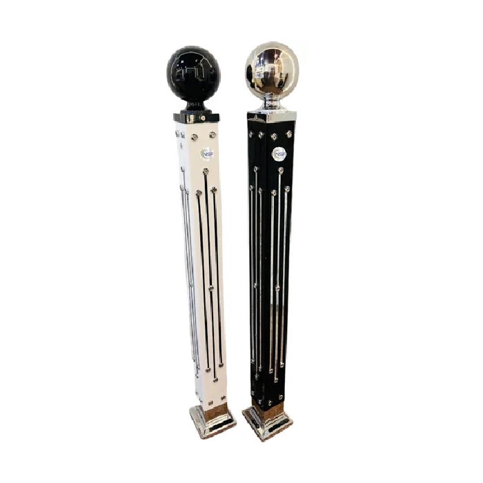 2feet Black Stainless Steel Railing Pillar - Image 2