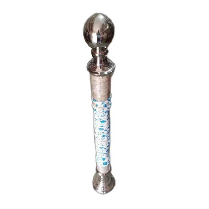 5feet Silver Stainless Steel Railing Pillar